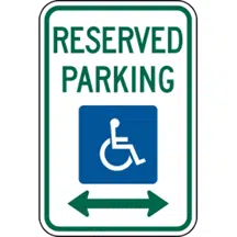 Signage: reserved-parking-sign